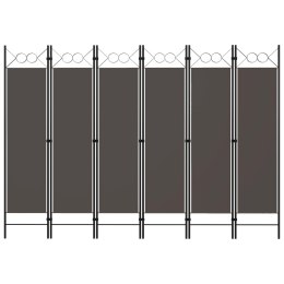 VidaXL Parawan 6-panelowy, antracytowy, 240 x 180 cm