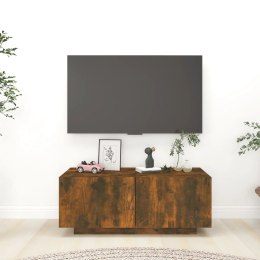 VidaXL Szafka pod telewizor, przydymiony dąb, 100x35x40 cm