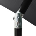 VidaXL 3-poziomowy parasol na aluminiowym słupku, antracytowy, 2 m