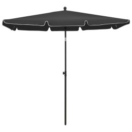 VidaXL Parasol ogrodowy na słupku, 210x140 cm, antracytowy