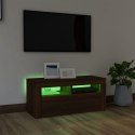 VidaXL Szafka pod TV z oświetleniem LED, brązowy dąb, 90x35x40 cm