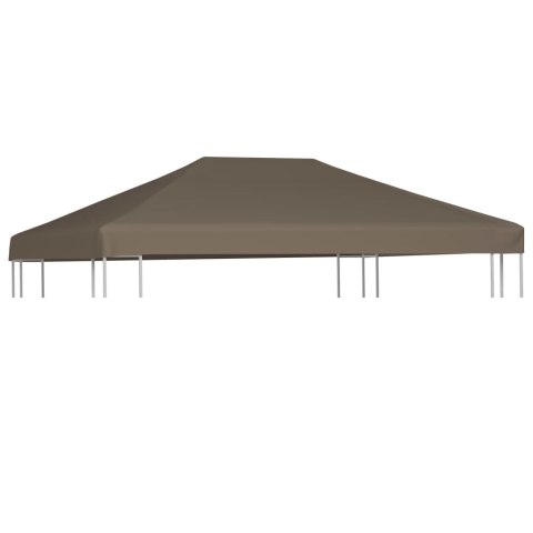 VidaXL Zadaszenie do altany, 310 g/m², 3 x 3 m, kolor taupe