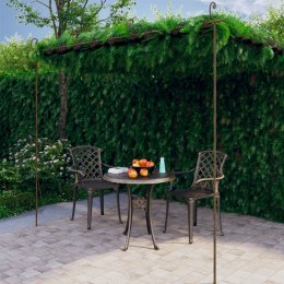 VidaXL Pergola ogrodowa, antyczny brąz, 4x3x2,5 m, żelazo