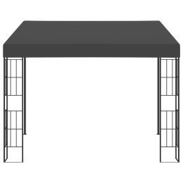 VidaXL Altana przyścienna, 3x3 m, antracytowa, tkanina