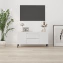 VidaXL Szafka pod TV, biała, 102x44,5x50 cm, materiał drewnopochodny