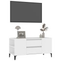 VidaXL Szafka pod TV, biała, 102x44,5x50 cm, materiał drewnopochodny