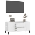 VidaXL Szafka pod TV, biała, 102x44,5x50 cm, materiał drewnopochodny