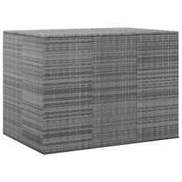 VidaXL Skrzynia na poduszki ogrodowe, rattan PE, 145x100x103cm, szara