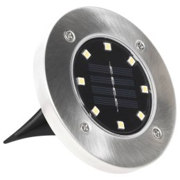 VidaXL Solarne lampy gruntowe LED, 8 szt., kolory RGB