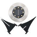 VidaXL Solarne lampy gruntowe LED, 8 szt., kolory RGB