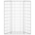 VidaXL Podniesiona rabata gabionowa, trapezowa, stal, 80x20x100 cm