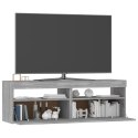 VidaXL Szafka pod TV z LED, szary dąb sonoma, 120x35x40 cm