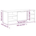 VidaXL Szafka pod TV, biała, 102x35,5x36,5 cm, materiał drewnopochodny