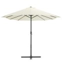 VidaXL Parasol ogrodowy na słupku aluminiowym, 460 x 270 cm, piaskowy