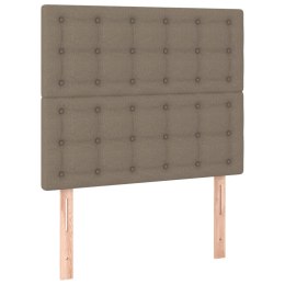 VidaXL Zagłówki do łóżka, 2 szt., taupe, 100x5x78/88 cm, tkanina