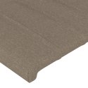 VidaXL Rama łóżka bez materaca Taupe 90x190 cm Tkanina