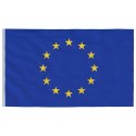 VidaXL Flaga Unii Europejskiej z masztem, 5,55 m, aluminium