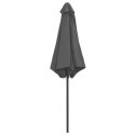 VidaXL Parasol ogrodowy na aluminiowym słupku, 270x246 cm, antracytowy