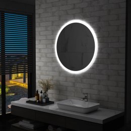 VidaXL Lustro łazienkowe z LED, 80 cm