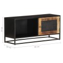 VidaXL Szafka pod TV, 90x30x40 cm, surowe drewno mango