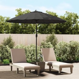 VidaXL Parasol ogrodowy na słupku aluminiowym, 270 cm, antracytowy