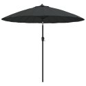 VidaXL Parasol ogrodowy na słupku aluminiowym, 270 cm, antracytowy