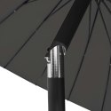 VidaXL Parasol ogrodowy na słupku aluminiowym, 270 cm, antracytowy