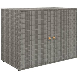 VidaXL Szafka ogrodowa, szara, 100x55,5x80 cm, rattan PE