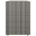 VidaXL Szafka ogrodowa, szara, 100x55,5x80 cm, rattan PE