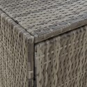 VidaXL Szafka ogrodowa, szara, 100x55,5x80 cm, rattan PE