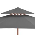 VidaXL Parasol ogrodowy z podwójnym daszkiem, 270 cm, antracytowy