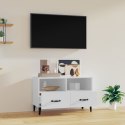 VidaXL Szafka pod TV, biała, 80x36x50 cm, materiał drewnopochodny