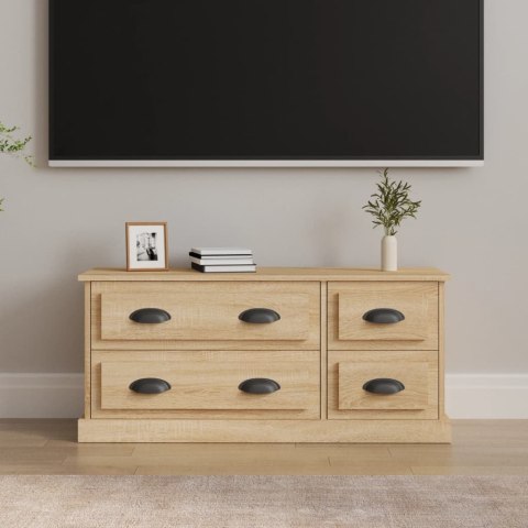 VidaXL Szafka pod TV, dąb sonoma 100x35,5x45cm materiał drewnopochodny