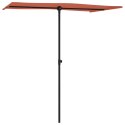 VidaXL Parasol ogrodowy na aluminiowym słupku, 180x110 cm, terakota