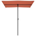 VidaXL Parasol ogrodowy na aluminiowym słupku, 180x110 cm, terakota