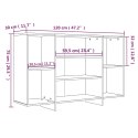 VidaXL Szafka, brązowy dąb, 120x30x75 cm, materiał drewnopochodny