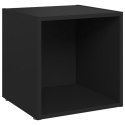 VidaXL Szafki pod TV, 4 szt., czarne, 37x35x37 cm