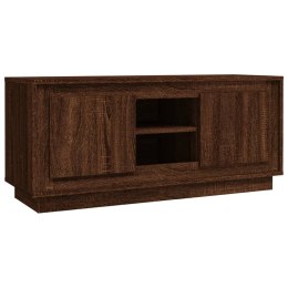 VidaXL Szafka pod TV, brązowy dąb 102x35x45 cm materiał drewnopochodny