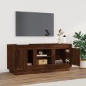 VidaXL Szafka pod TV, brązowy dąb 102x35x45 cm materiał drewnopochodny