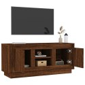 VidaXL Szafka pod TV, brązowy dąb 102x35x45 cm materiał drewnopochodny