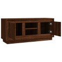 VidaXL Szafka pod TV, brązowy dąb 102x35x45 cm materiał drewnopochodny