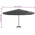 VidaXL Parasol ogrodowy na słupku aluminiowym, 500 cm, antracytowy