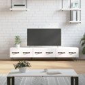 VidaXL Szafka pod TV, biała, 150x36x30 cm, materiał drewnopochodny