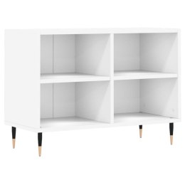 VidaXL Szafka pod TV, biała, 69,5x30x50 cm, materiał drewnopochodny