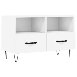 VidaXL Szafka pod TV, biała, 80x36x50 cm, materiał drewnopochodny