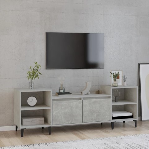 VidaXL Szafka pod TV, szarość betonu, 160x35x55 cm