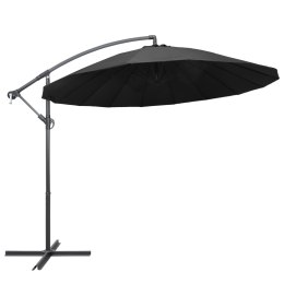 VidaXL Parasol ogrodowy, wiszący, antracytowy, 3 m, słupek aluminiowy