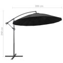 VidaXL Parasol ogrodowy, wiszący, antracytowy, 3 m, słupek aluminiowy