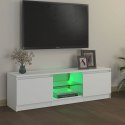 VidaXL Szafka pod TV z oświetleniem LED, biała, 120x30x35,5 cm