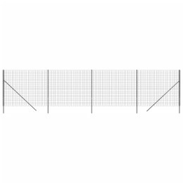 VidaXL Ogrodzenie z siatki drucianej, antracytowe, 1,8x10 m